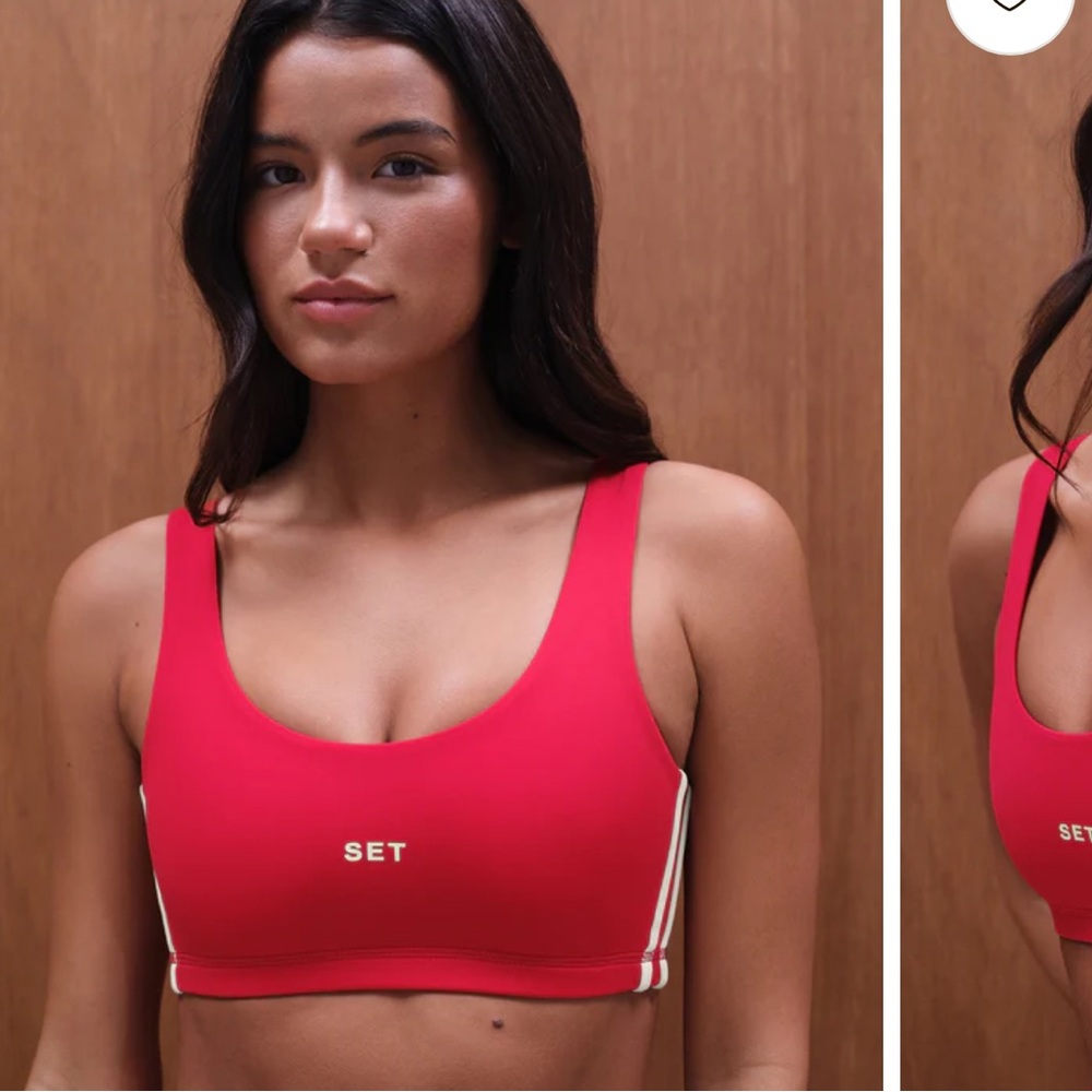Set Active Lift Sport Body Women's Red Sports Bra NEW